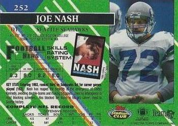 1993 Stadium Club - Super Bowl XXVIII Super Teams Exchange #252 Joe Nash Back