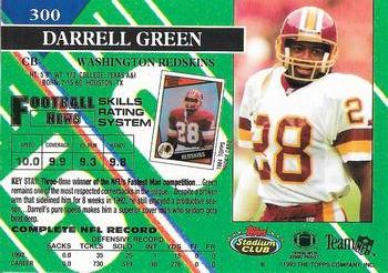 1993 Stadium Club - Super Bowl XXVIII Super Teams Exchange #300 Darrell Green Back