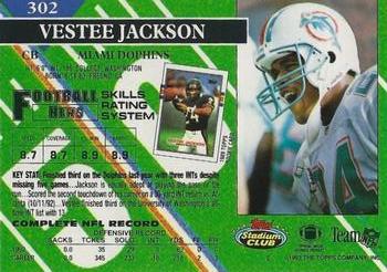 1993 Stadium Club - Super Bowl XXVIII Super Teams Exchange #302 Vestee Jackson Back