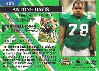 1993 Stadium Club - Super Bowl XXVIII Super Teams Exchange #306 Antone Davis Back