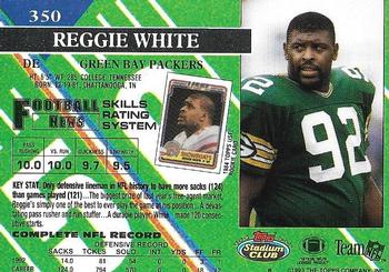 1993 Stadium Club - Super Bowl XXVIII Super Teams Exchange #350 Reggie White Back