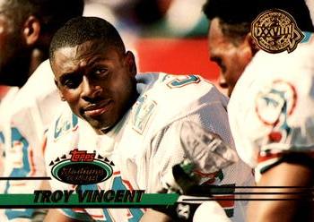 1993 Stadium Club - Super Bowl XXVIII Super Teams Exchange #380 Troy Vincent Front
