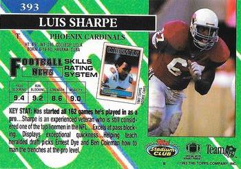 1993 Stadium Club - Super Bowl XXVIII Super Teams Exchange #393 Luis Sharpe Back
