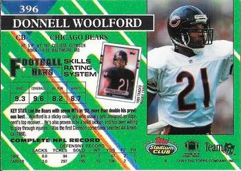 1993 Stadium Club - Super Bowl XXVIII Super Teams Exchange #396 Donnell Woolford Back