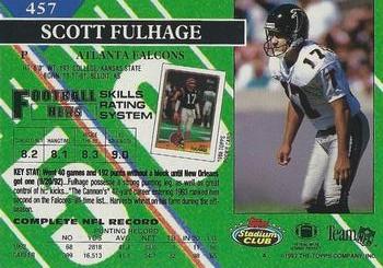 1993 Stadium Club - Super Bowl XXVIII Super Teams Exchange #457 Scott Fulhage Back