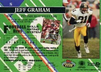 1993 Stadium Club #8 Jeff Graham Back
