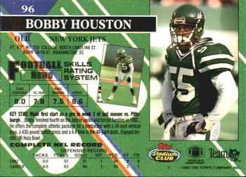 1993 Stadium Club #96 Bobby Houston Back