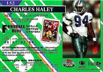 1993 Stadium Club #152 Charles Haley Back