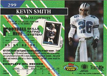 1993 Stadium Club #299 Kevin Smith Back