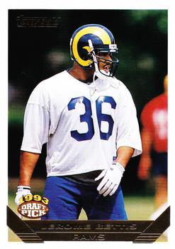 1993 Topps - Gold #166 Jerome Bettis Front