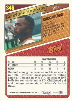 1993 Topps - Gold #346 Courtney Hawkins Back