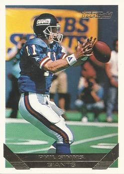 1993 Topps - Gold #350 Phil Simms Front