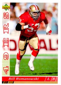 1993 Upper Deck San Francisco 49ers #SF2 Bill Romanowski Front