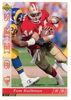 1993 Upper Deck San Francisco 49ers #SF23 Tom Rathman Front