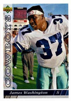 1993 Upper Deck Dallas Cowboys #D9 James Washington Front