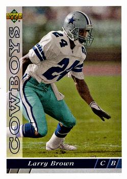 1993 Upper Deck Dallas Cowboys #D13 Larry Brown Front