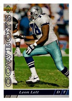 1993 Upper Deck Dallas Cowboys #D14 Leon Lett Front