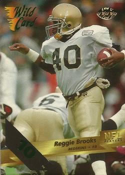 1993 Wild Card - 10 Stripe #164 Reggie Brooks Front