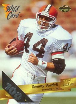 1993 Wild Card - 100 Stripe #41 Tommy Vardell Front