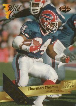 1993 Wild Card - 1000 Stripe #31 Thurman Thomas Front