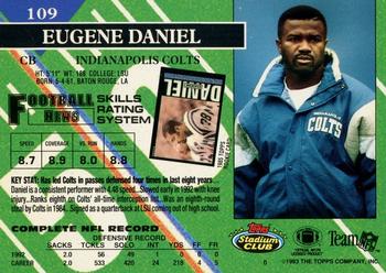 1993 Stadium Club - First Day Production/Issue #109 Eugene Daniel Back