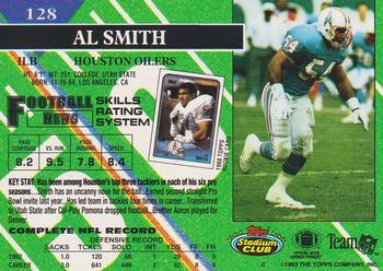 1993 Stadium Club - First Day Production/Issue #128 Al Smith Back