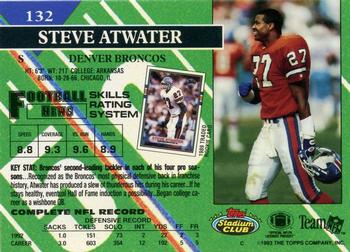 1993 Stadium Club - First Day Production/Issue #132 Steve Atwater Back