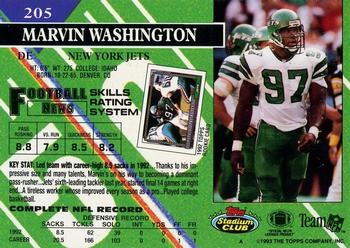 1993 Stadium Club - First Day Production/Issue #203 Harvey Williams Back