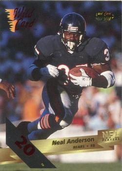 1993 Wild Card - 20 Stripe #14 Neal Anderson Front