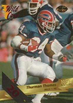 1993 Wild Card - 20 Stripe #31 Thurman Thomas Front