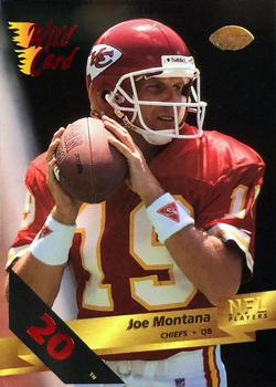 1993 Wild Card - 20 Stripe #67 Joe Montana Front