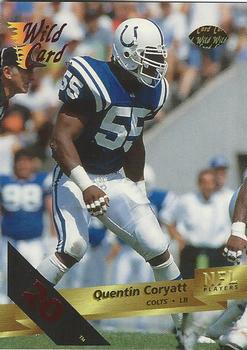 1993 Wild Card - 20 Stripe #78 Quentin Coryatt Front