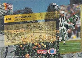1993 Wild Card - 20 Stripe #100 Vai Sikahema Back