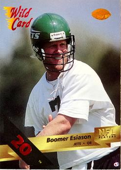 1993 Wild Card - 20 Stripe #115 Boomer Esiason Front