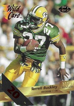 1993 Wild Card - 20 Stripe #133 Terrell Buckley Front