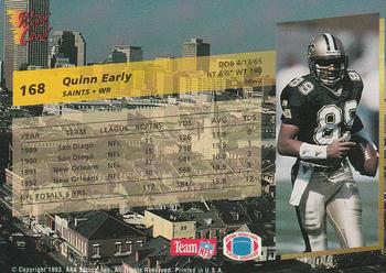 1993 Wild Card - 20 Stripe #168 Quinn Early Back