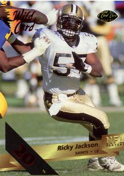 1993 Wild Card - 20 Stripe #174 Rickey Jackson Front