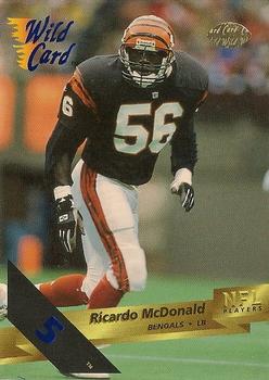 1993 Wild Card - 5 Stripe #22 Ricardo McDonald Front