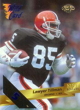 1993 Wild Card - 5 Stripe #40 Lawyer Tillman Front