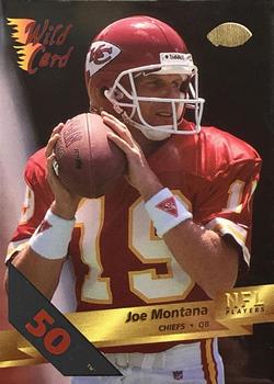 1993 Wild Card - 50 Stripe #67 Joe Montana Front