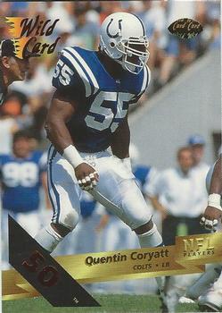 1993 Wild Card - 50 Stripe #78 Quentin Coryatt Front