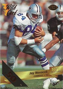 1993 Wild Card - 50 Stripe #82 Jay Novacek Front