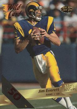 1993 Wild Card - 50 Stripe #154 Jim Everett Front