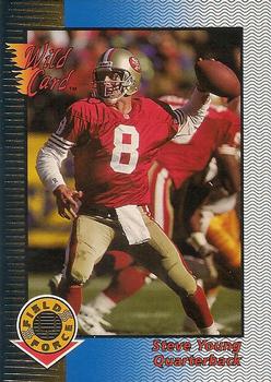 1993 Wild Card - Field Force Gold #WFF-35 Steve Young Front