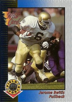 1993 Wild Card - Field Force Gold #WFF-52 Jerome Bettis Front