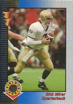 1993 Wild Card - Field Force Gold #WFF-57 Rick Mirer Front
