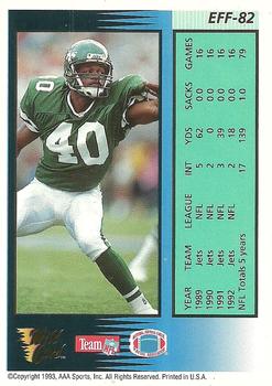 1993 Wild Card - Field Force Gold #EFF-82 James Hasty Back