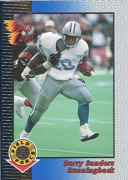 1993 Wild Card - Field Force Gold #CFF-104 Barry Sanders Front