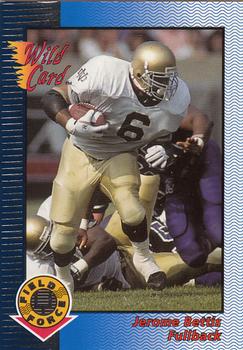 1993 Wild Card - Field Force Silver #WFF-52 Jerome Bettis Front