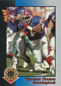 1993 Wild Card - Field Force Silver #EFF-63 Thurman Thomas Front